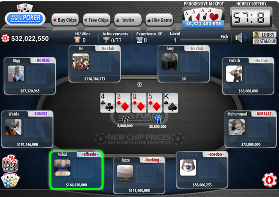 Best deal on facebook for full stack poker game including tips, hints and strategies on how to win!